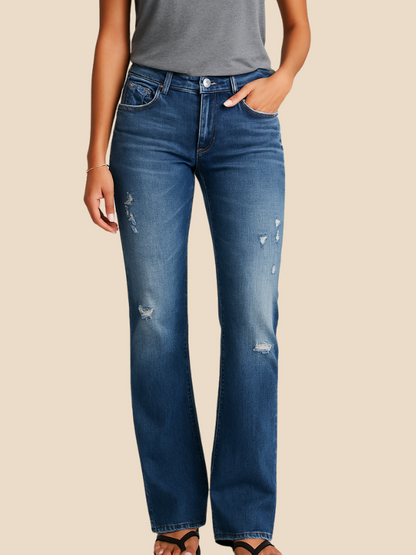 Mason | Stylish High-Waisted Distressed Jeans