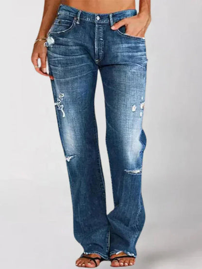 Mason | Stylish High-Waisted Distressed Jeans
