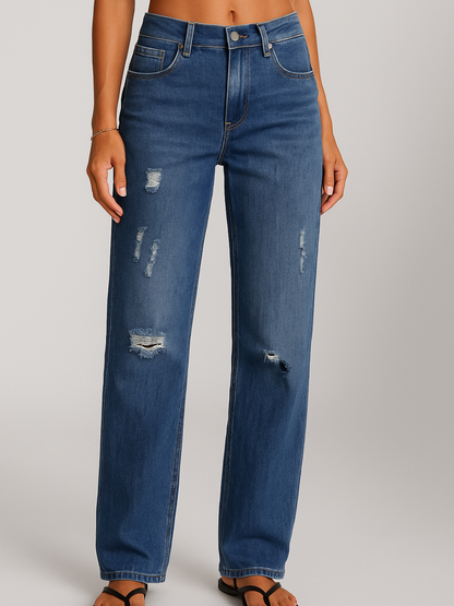 Mason | Stylish High-Waisted Distressed Jeans