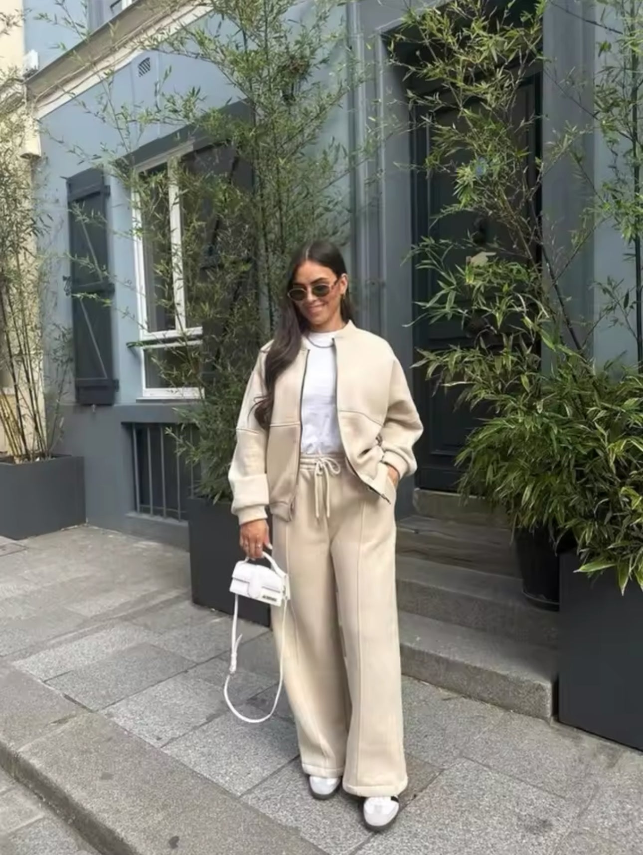 Maya | Chic Relaxed Women's Suit with Tailored Jacket and Wide-Leg Pants