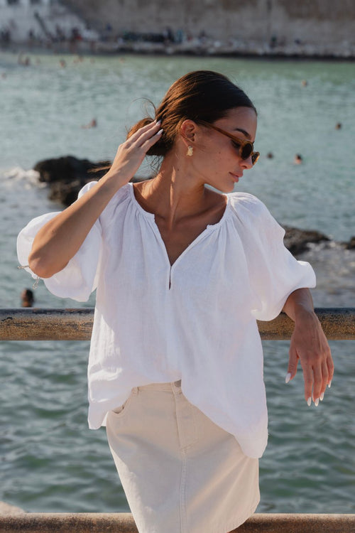 Maya | Stylish Lightweight Linen Blouse for Women