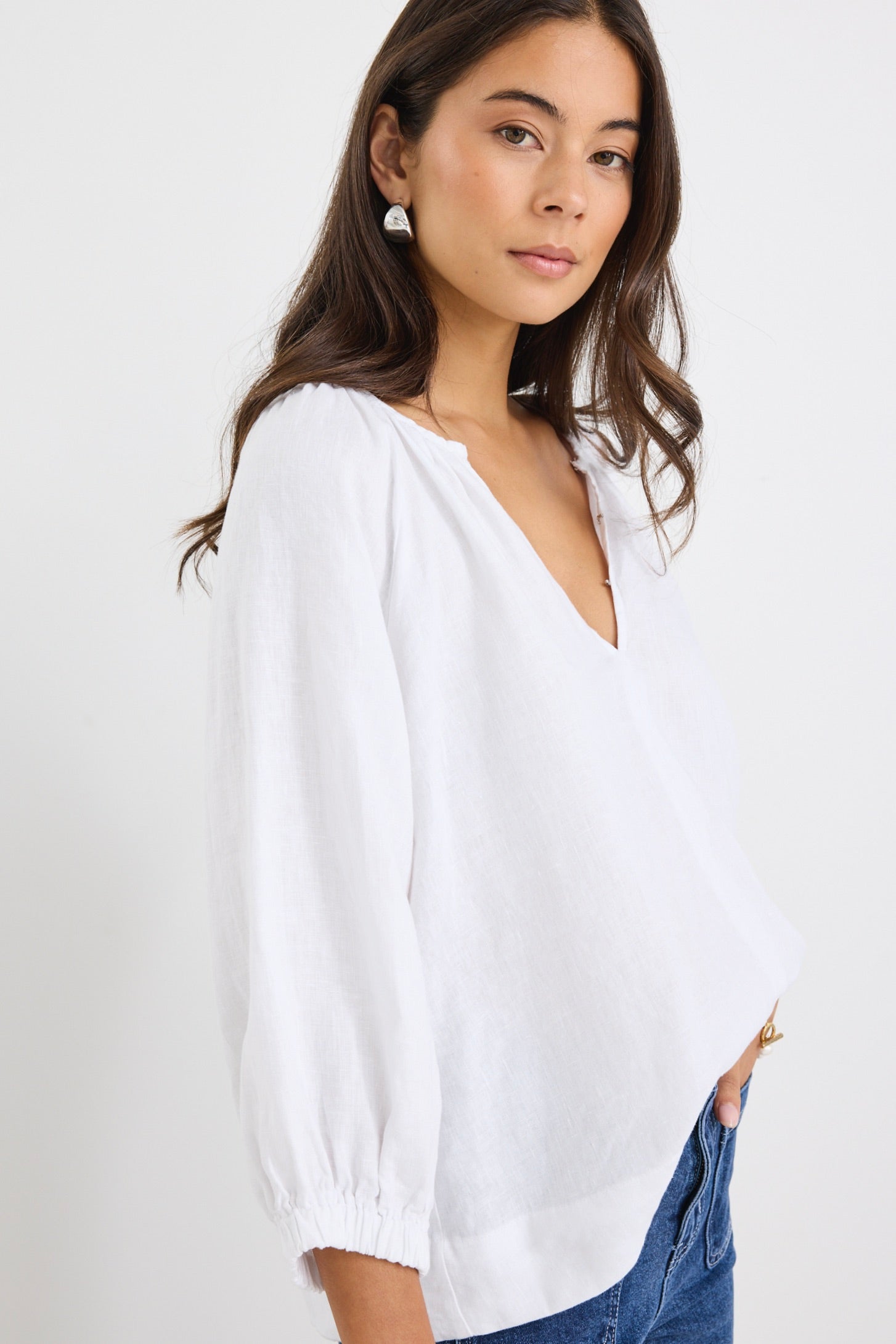 Maya | Stylish Lightweight Linen Blouse for Women