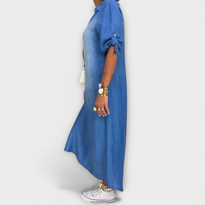 Mia | Casual Elegant Denim Look Dress