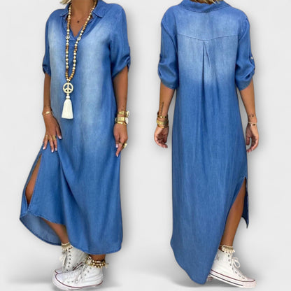 Mia | Casual Elegant Denim Look Dress