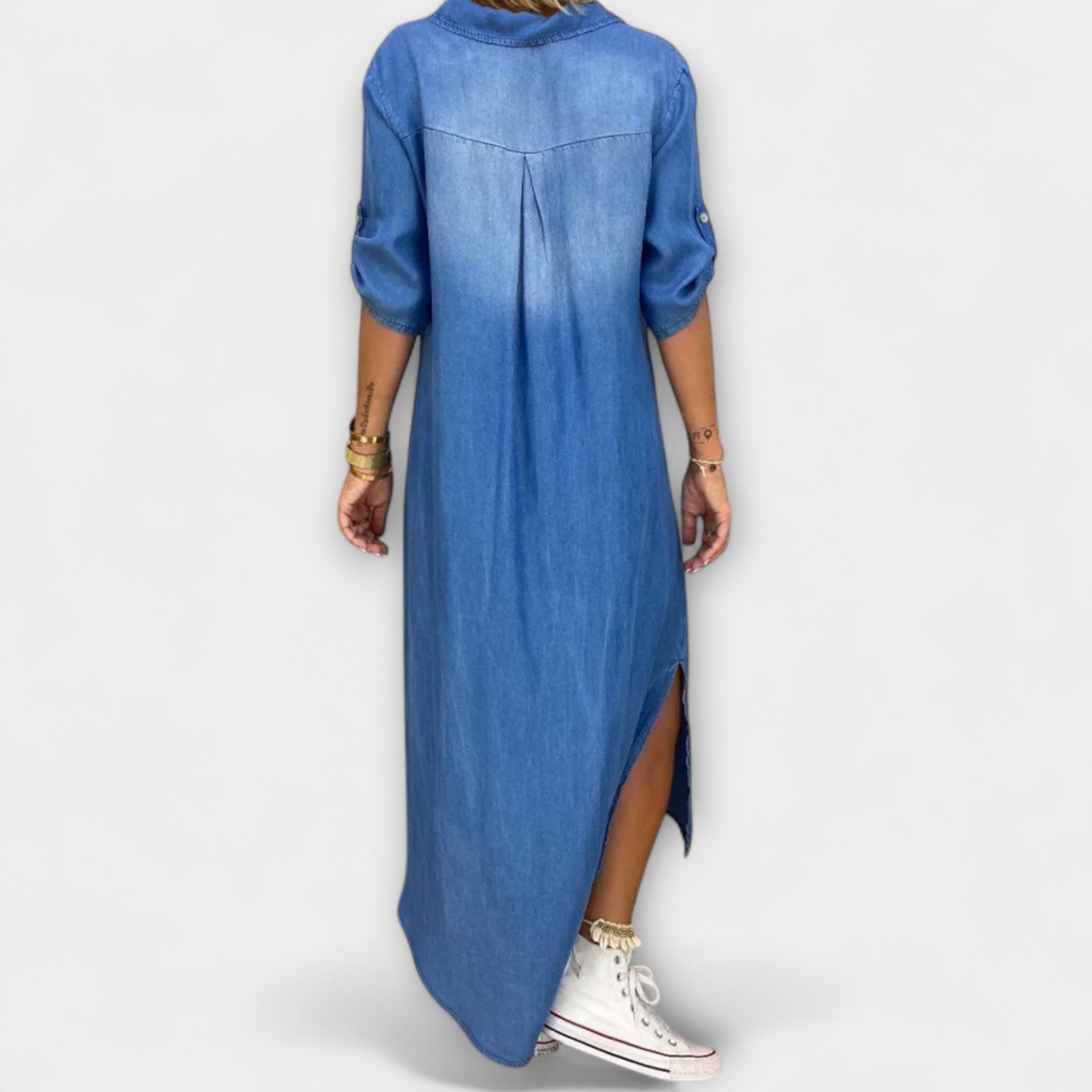 Mia | Casual Elegant Denim Look Dress