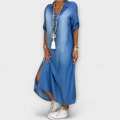 Mia | Casual Elegant Denim Look Dress