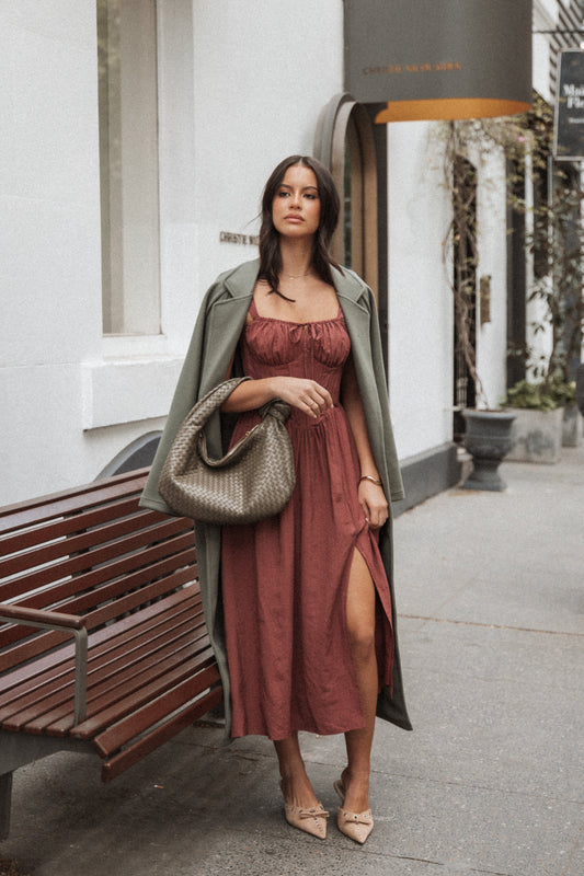Mia | Chic A-Line Summer Dress with Square Neckline