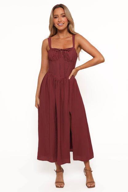 Mia | Chic A-Line Summer Dress with Square Neckline