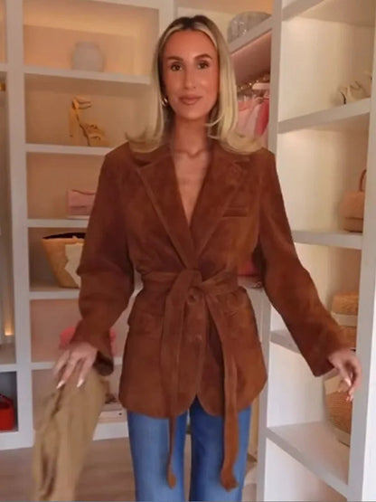 Mia | Chic Long Sleeve Belted Coat