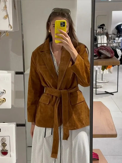 Mia | Chic Long Sleeve Belted Coat
