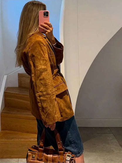Mia | Chic Long Sleeve Belted Coat