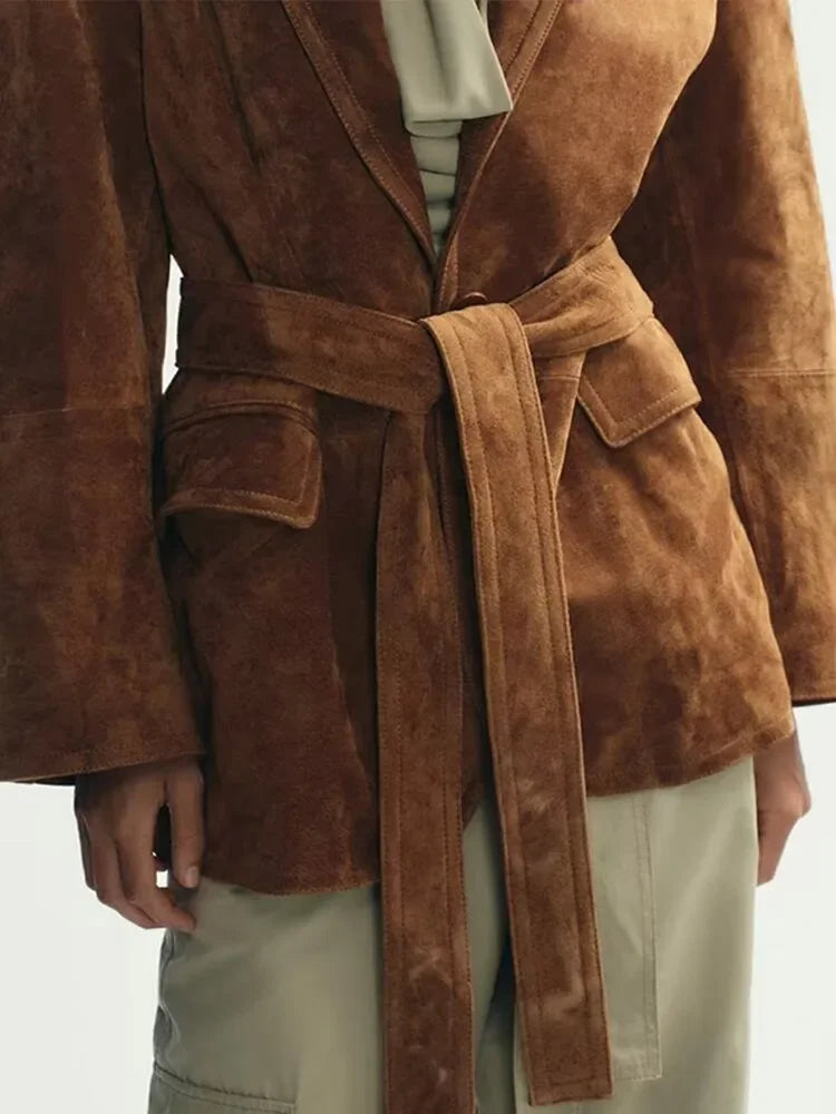 Mia | Chic Long Sleeve Belted Coat