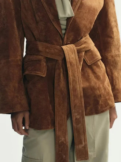 Mia | Chic Long Sleeve Belted Coat