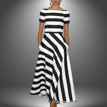 Mia | Chic Striped A-Line Summer Dress for Women