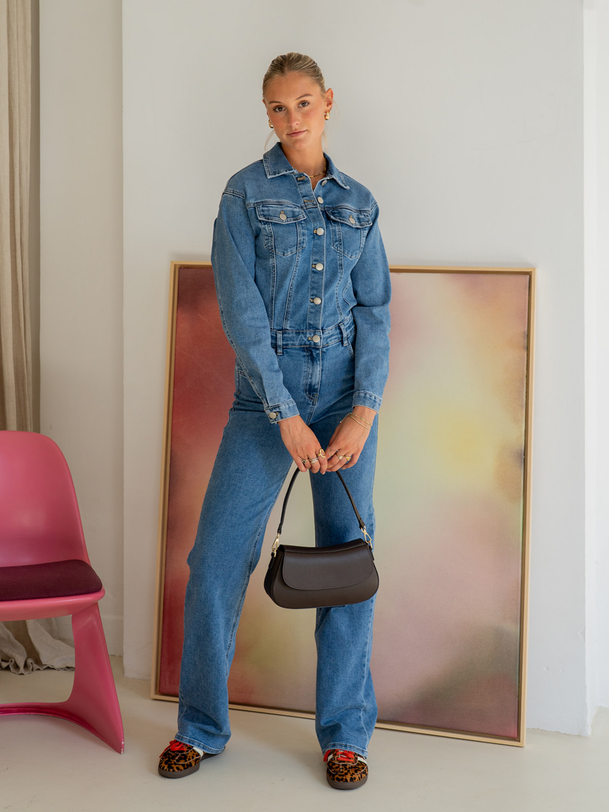 Mia | Classic Relaxed Fit Denim Jacket and Jeans Set