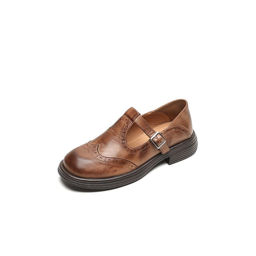 Mia | Classic Stylish Leather Mary Janes
