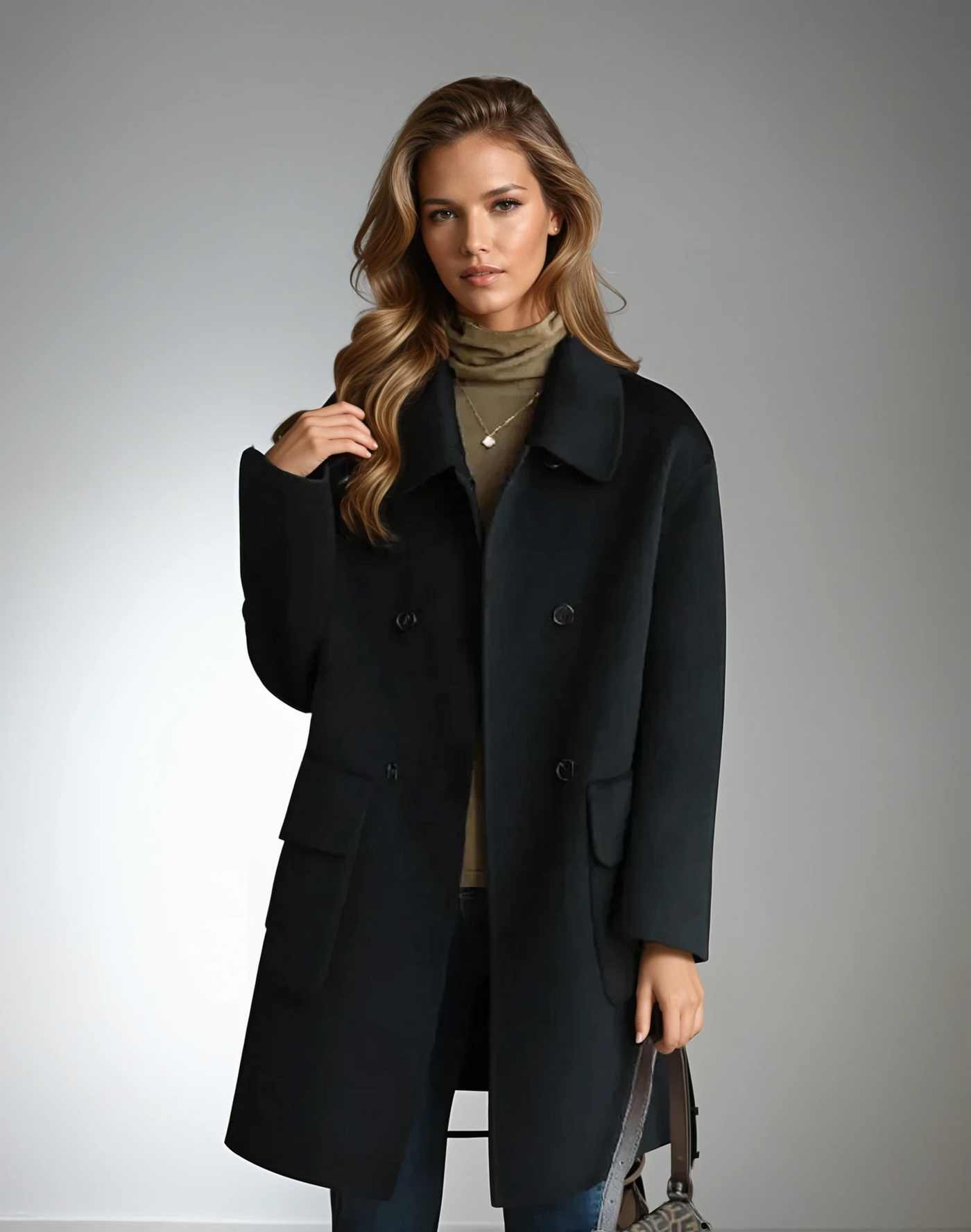 Mia | Cozy Double-Breasted Winter Coat for Women