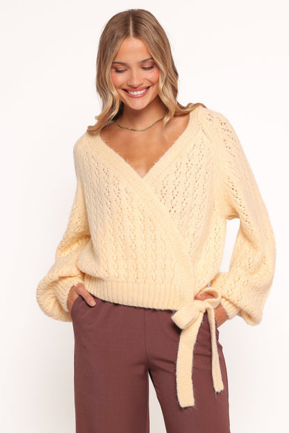 Mia | Cozy Elegant Wrap Knit Sweater