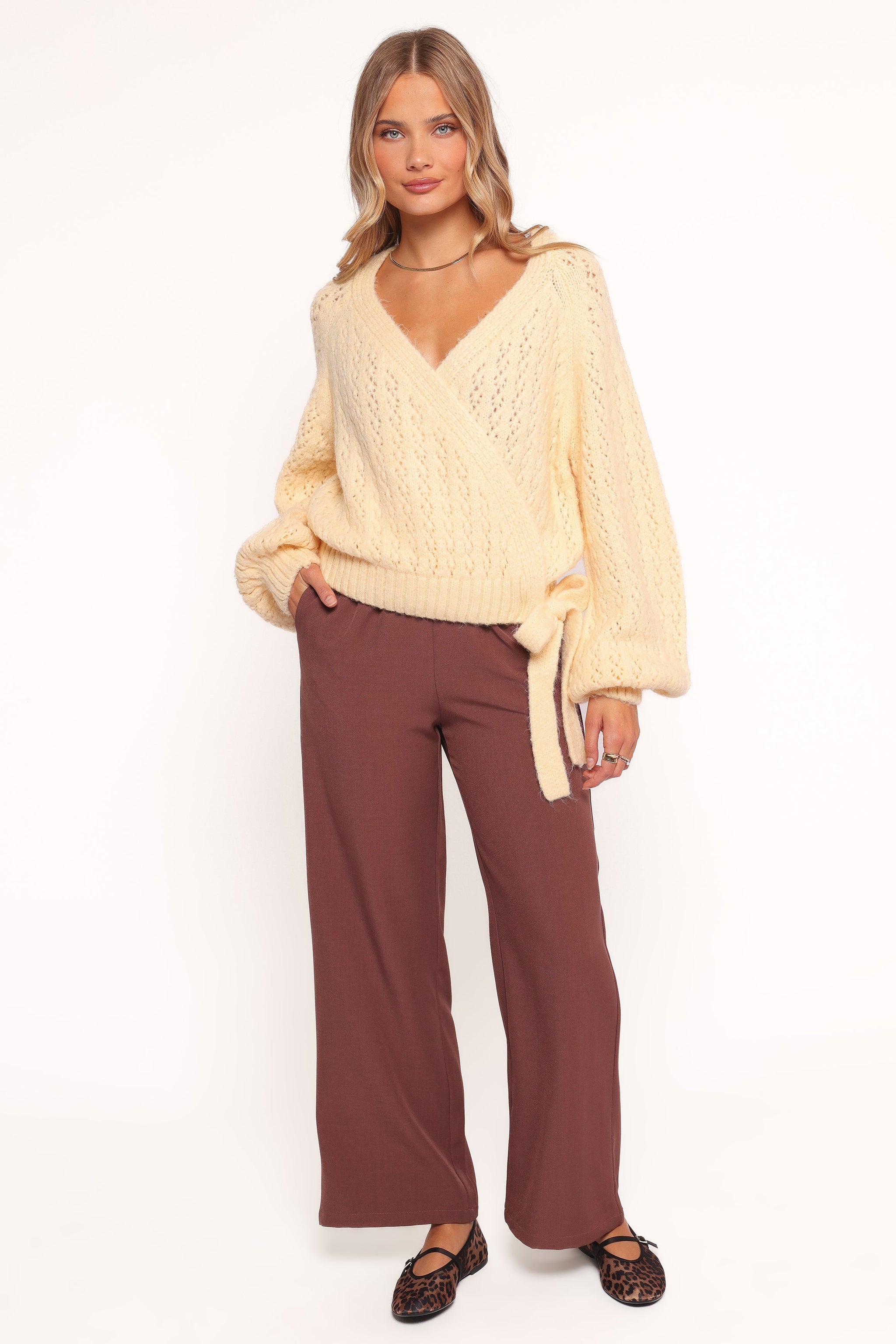 Mia | Cozy Elegant Wrap Knit Sweater