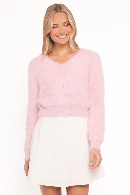 Mia | Cozy Fluffy Cropped Cardigan