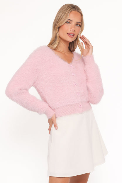 Mia | Cozy Fluffy Cropped Cardigan