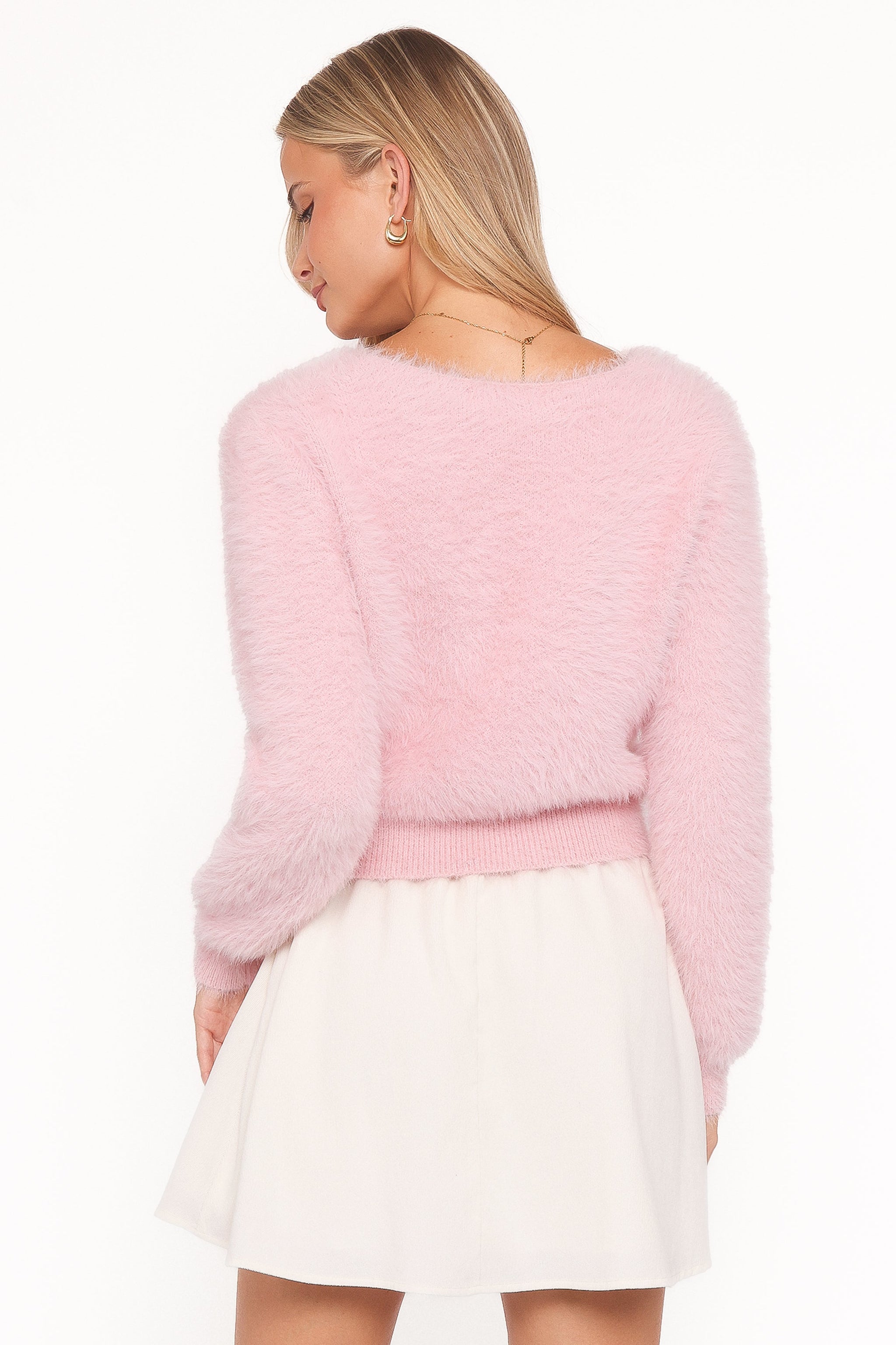 Mia | Cozy Fluffy Cropped Cardigan