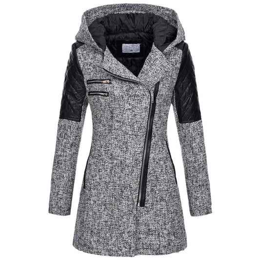Mia | Cozy Mid-Length Black Puffer Jacket for Women
