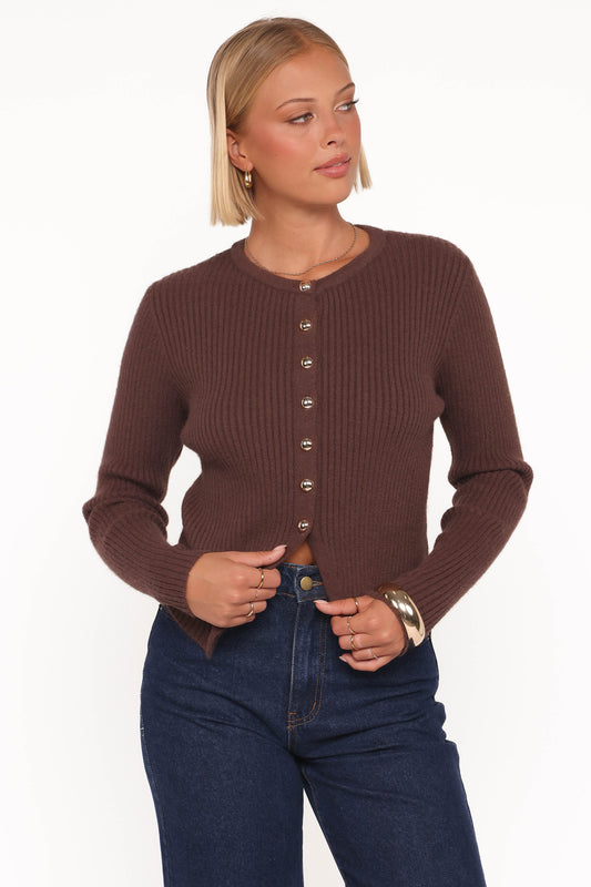 Mia | Cozy Ribbed Cardigan Top