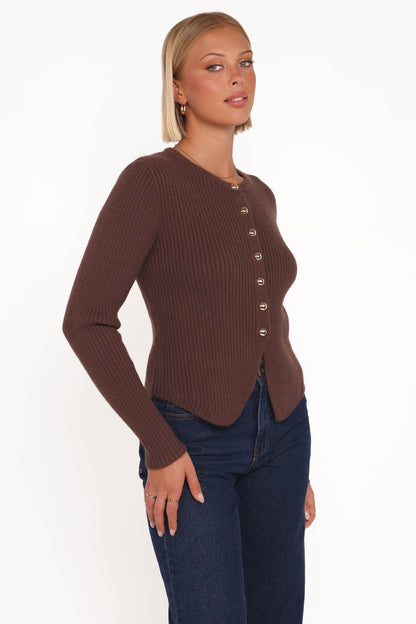 Mia | Cozy Ribbed Cardigan Top