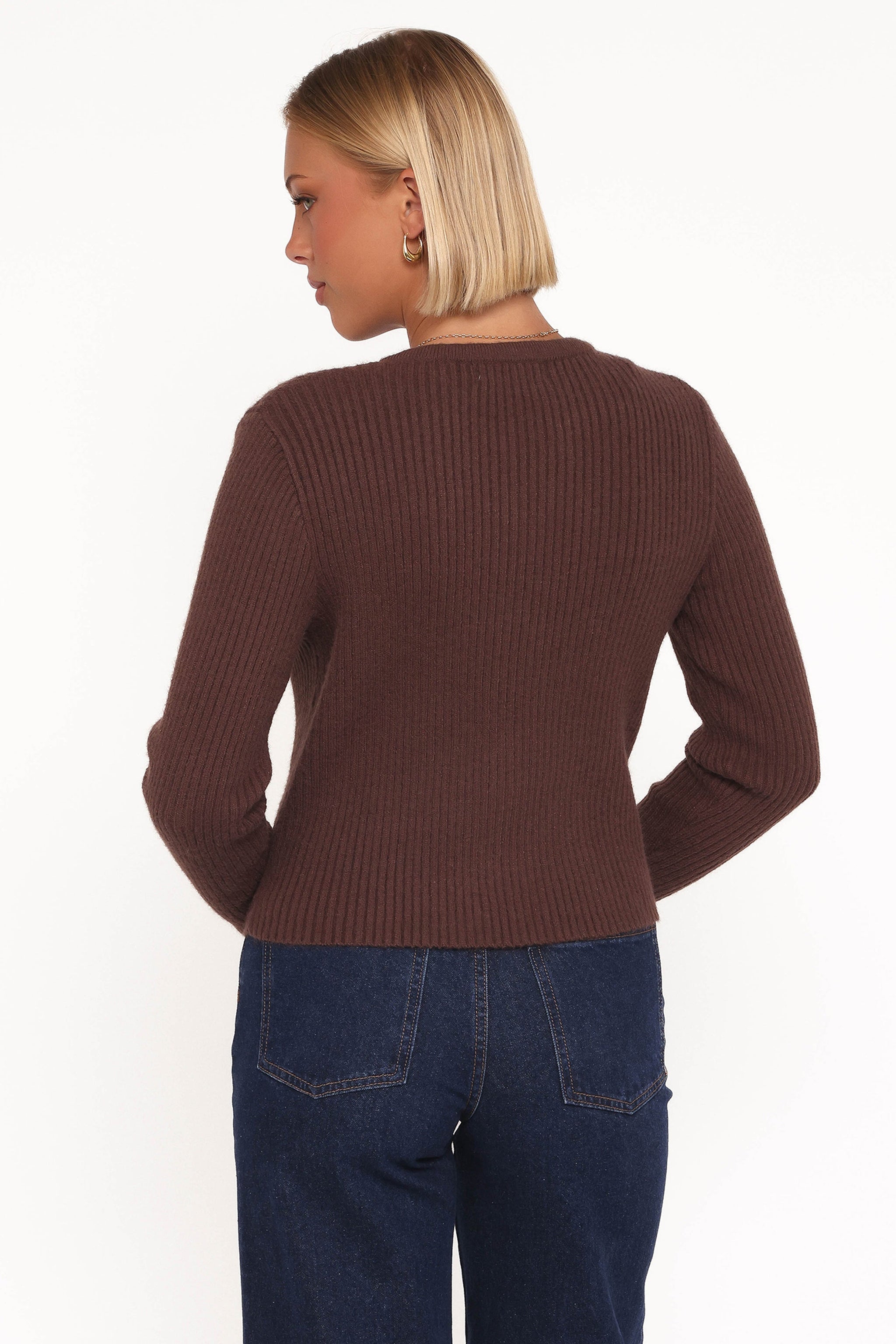 Mia | Cozy Ribbed Cardigan Top