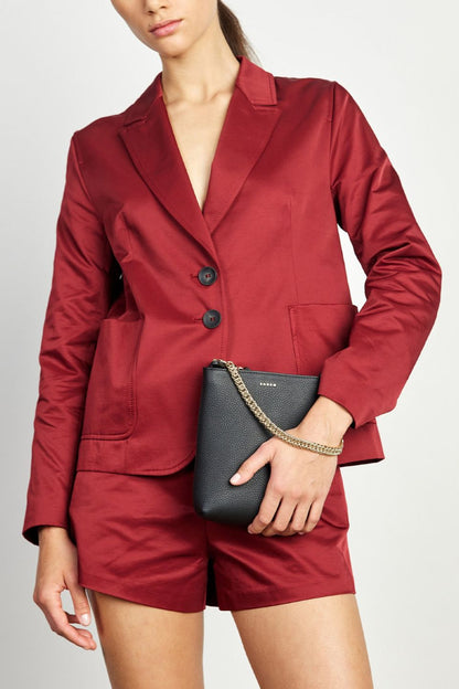 Mia | Elegant Black Leather Bucket Bag