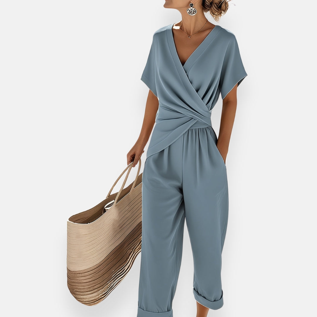 Mia | Elegant Draped One-Piece Outfit