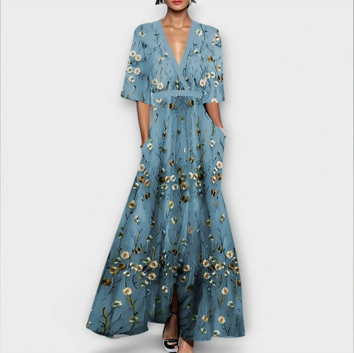 Mia | Elegant Floral Maxi Dress