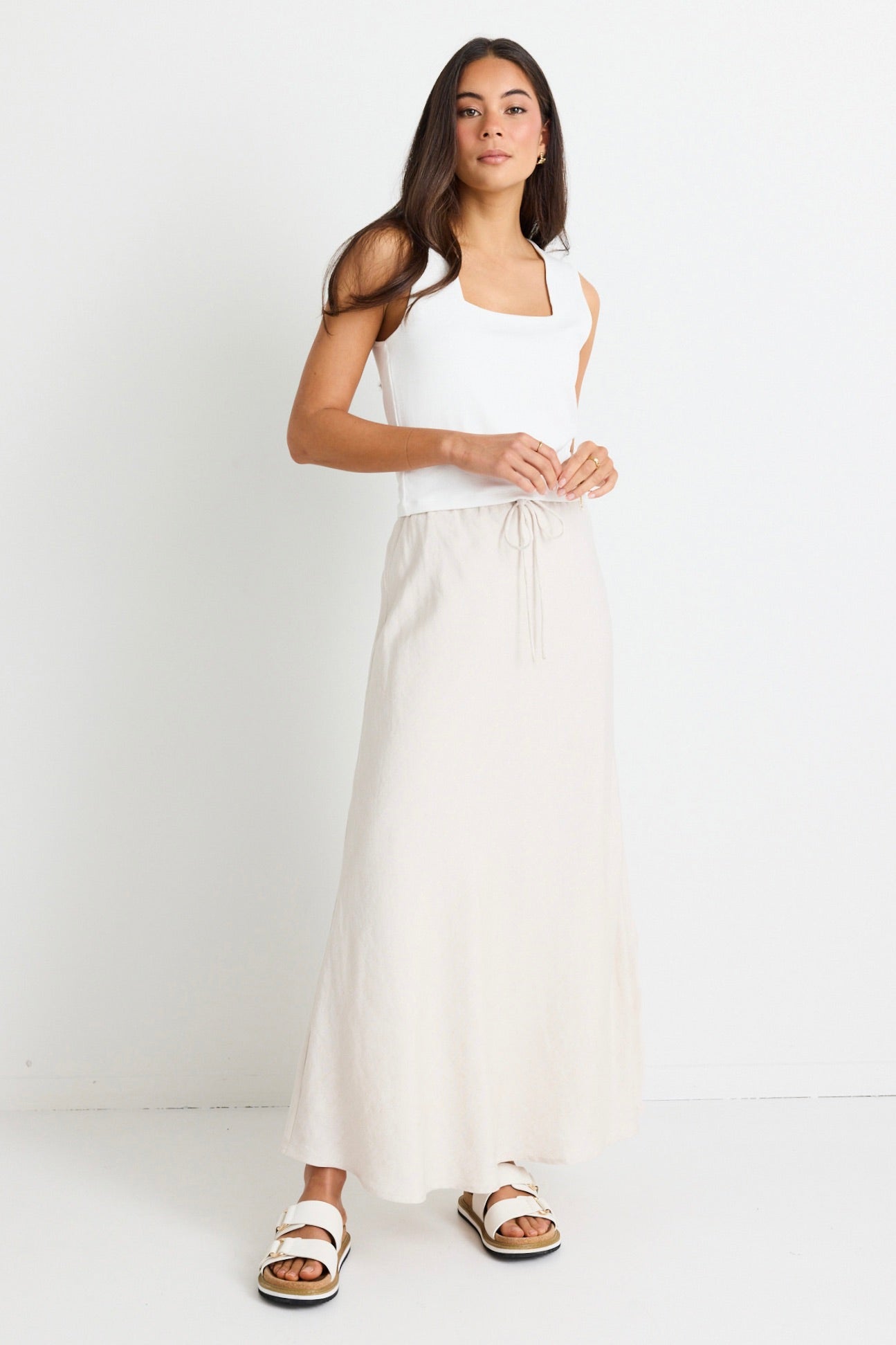 Mia | Elegant Lightweight Maxi Skirt