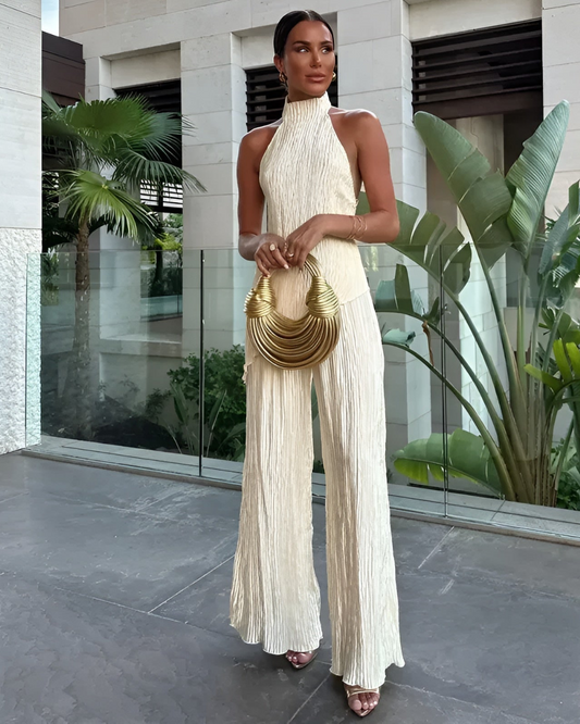 Mia | Elegant One-Shoulder Wide-Leg Jumpsuit for Women
