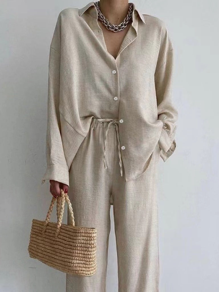 Mia | Elegant Relaxed Long Sleeve Jumpsuit