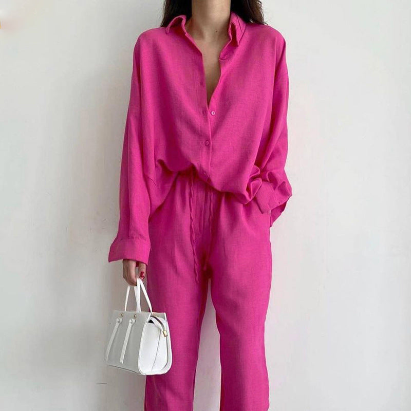 Mia | Elegant Relaxed Long Sleeve Jumpsuit
