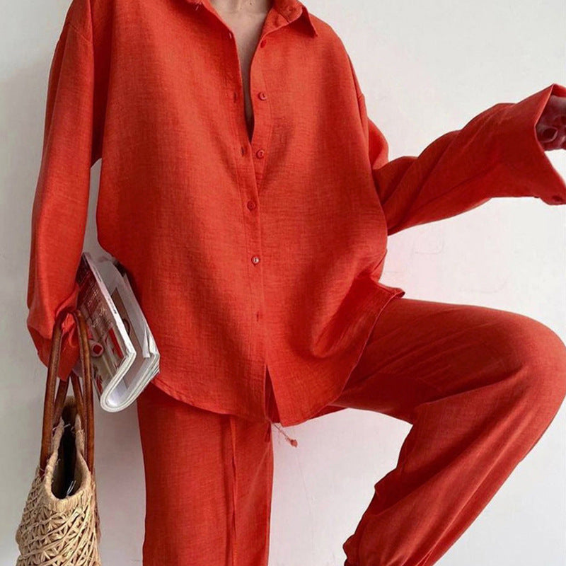 Mia | Elegant Relaxed Long Sleeve Jumpsuit
