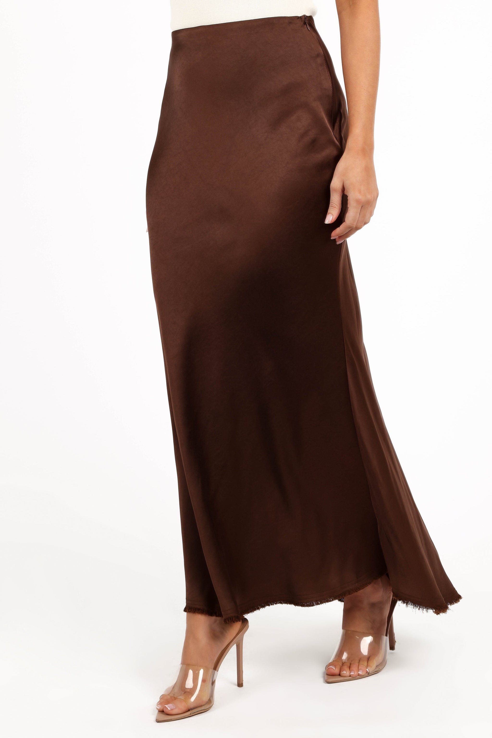 Mia | Elegant Satin Midi Skirt