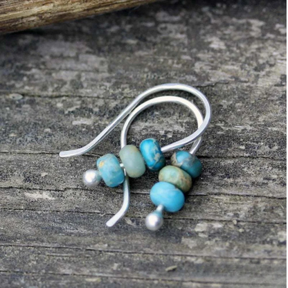 Mia | Elegant Turquoise Pearl Earrings