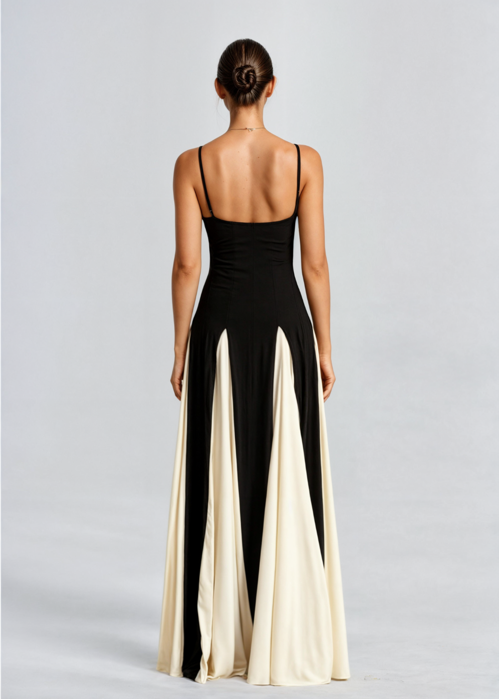 Mia | Elegant Two-Tone Maxi Dress for Women