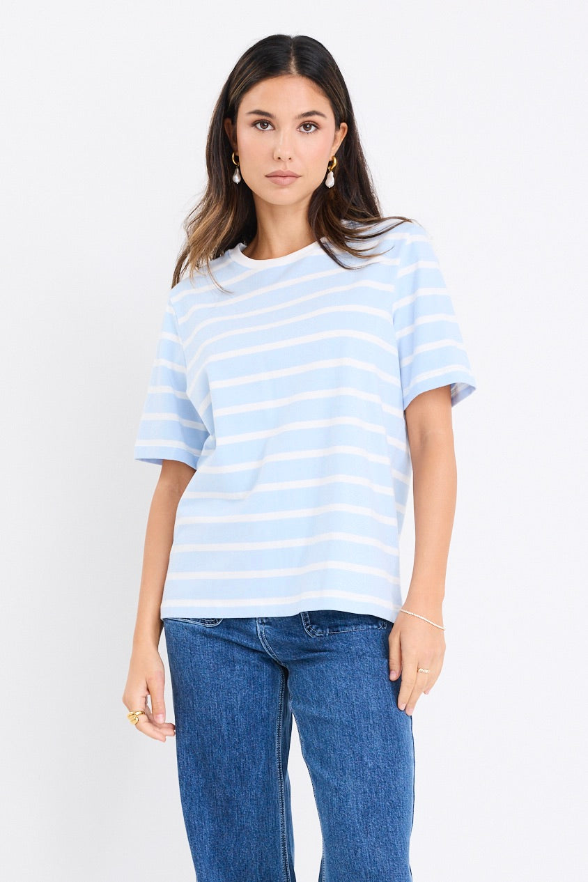 Mia | Playful Boxy Fit Striped Tee