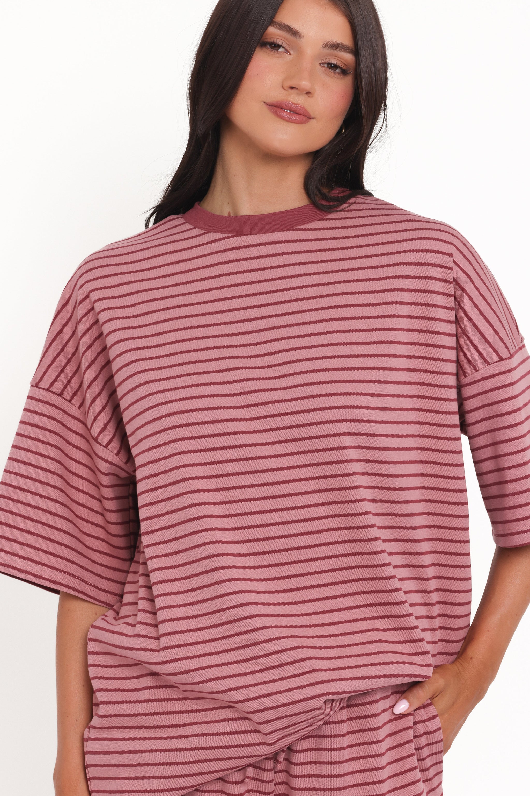 Mia | Relaxed Oversized Striped Tee
