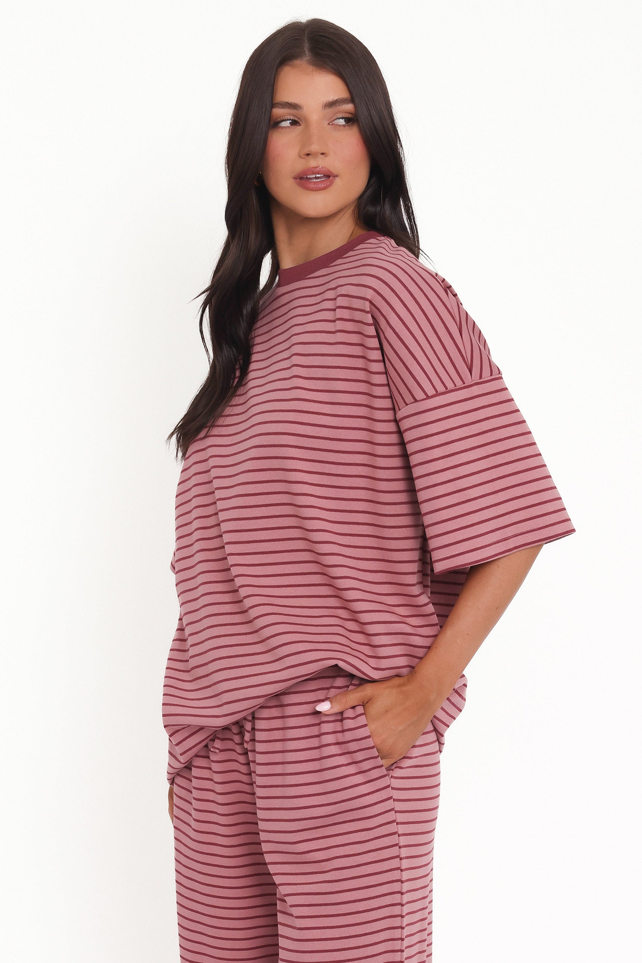 Mia | Relaxed Oversized Striped Tee
