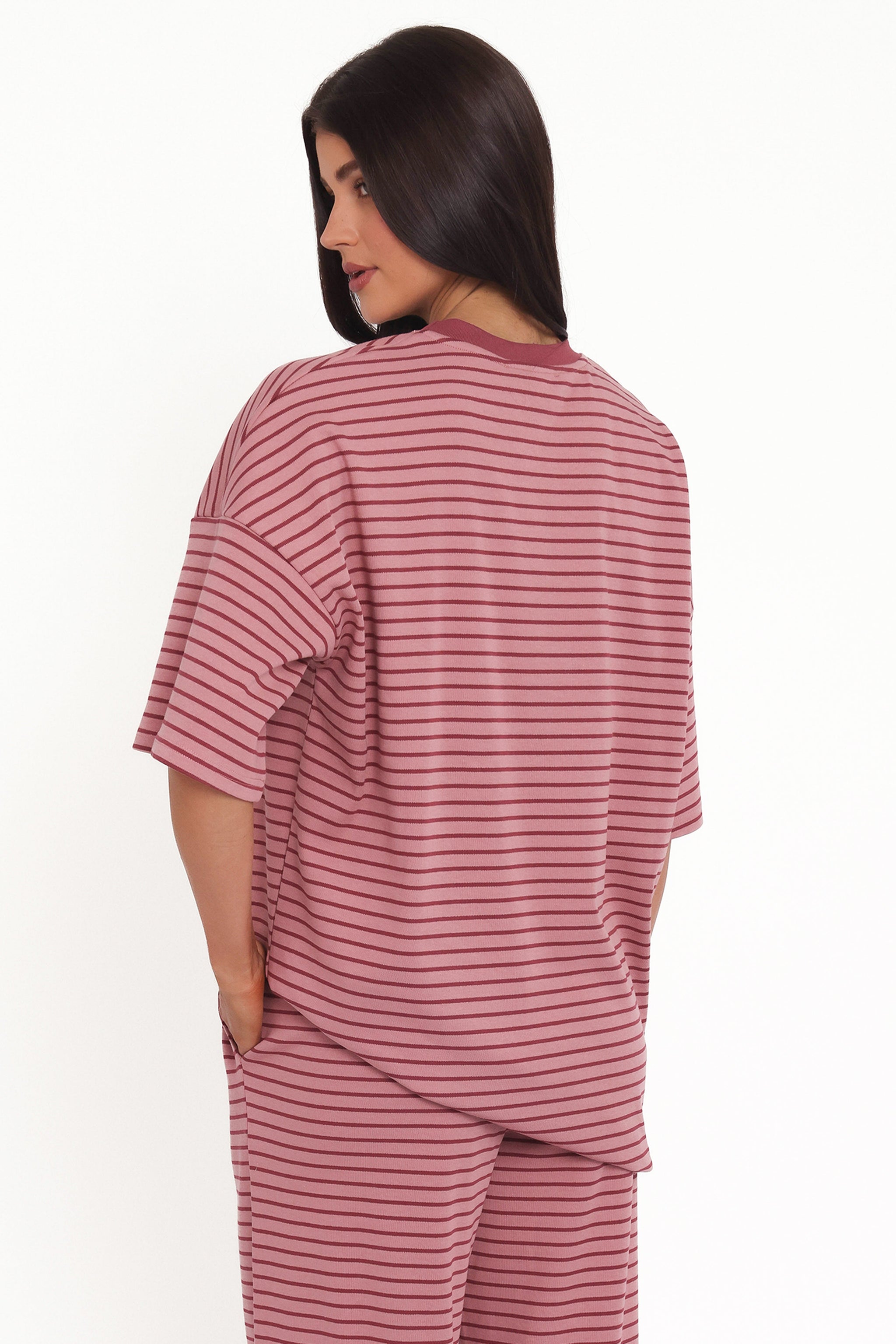 Mia | Relaxed Oversized Striped Tee