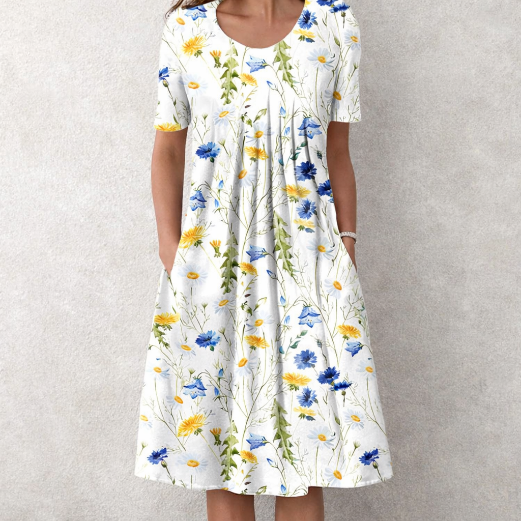 Mia | Soft Cotton Tummy Coverage Dress