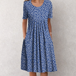 Light Floral Blue