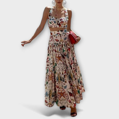 Mia | Stylish Chic Two-Piece Skirt Set