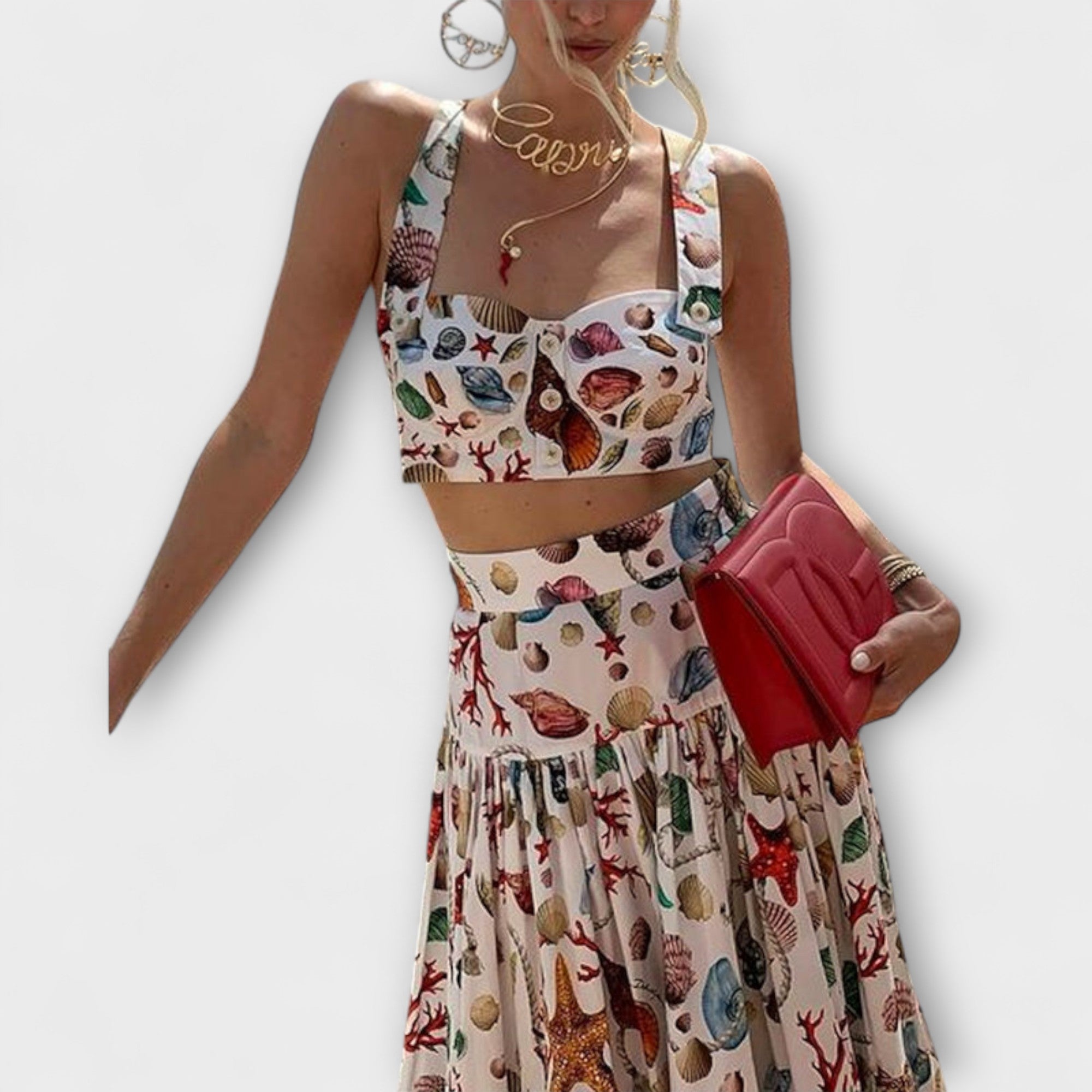 Mia | Stylish Chic Two-Piece Skirt Set