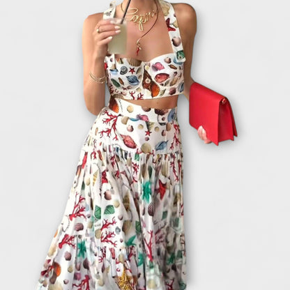 Mia | Stylish Chic Two-Piece Skirt Set